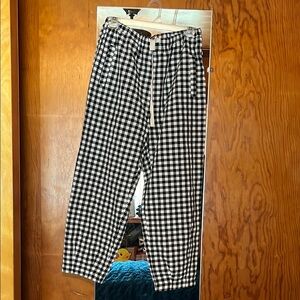 Black and White Checkered Pants